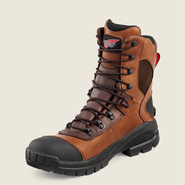 Work Støvler Herre - Red Wing Crv™ - 8-Inch Waterproof Soft Toe - Brune/Sort - SZWFTO-105